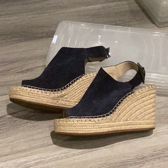 Kenneth Cole suede platform espadrilles - Picture 2 of 5